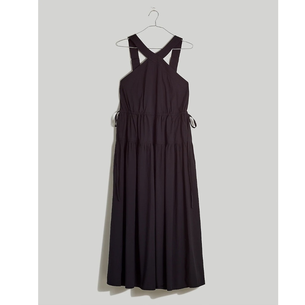 Madewell Poplin Tiered Midi Dress - Size 4